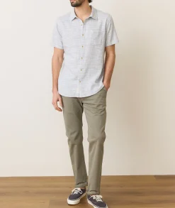Stretch Selvage Short Sleeve Shirt