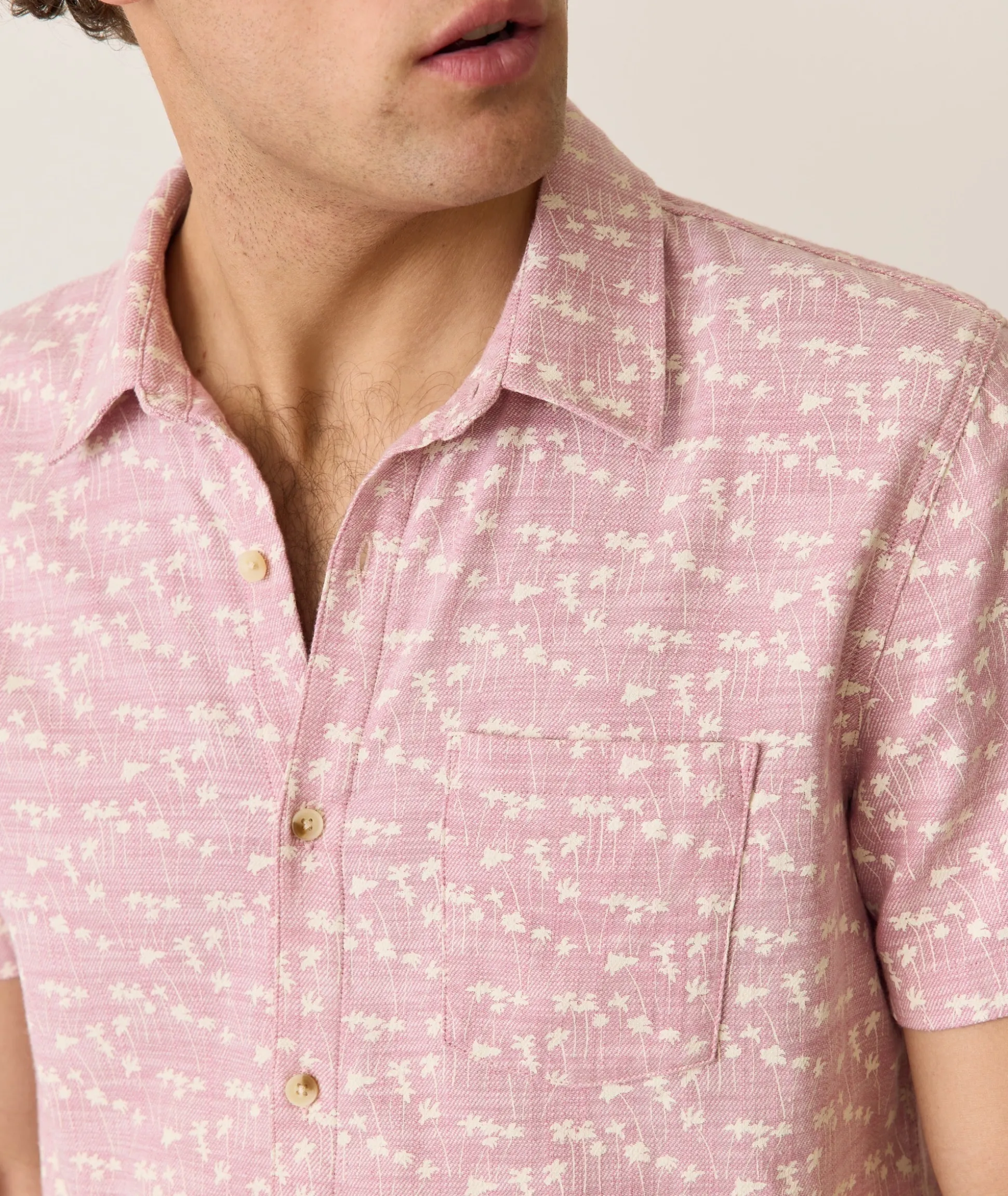 Stretch Selvage Short Sleeve Shirt