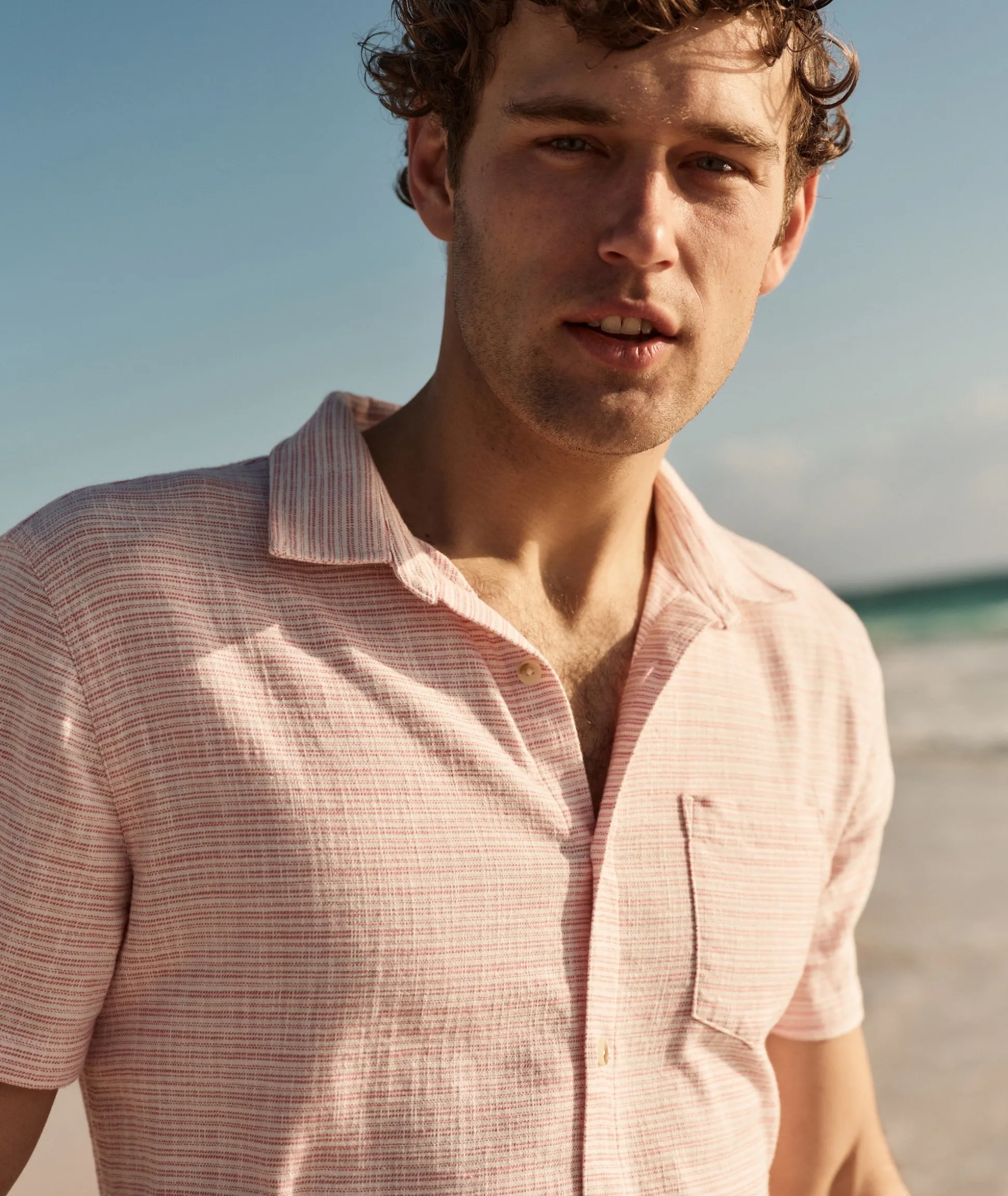 Stretch Selvage Short Sleeve Shirt