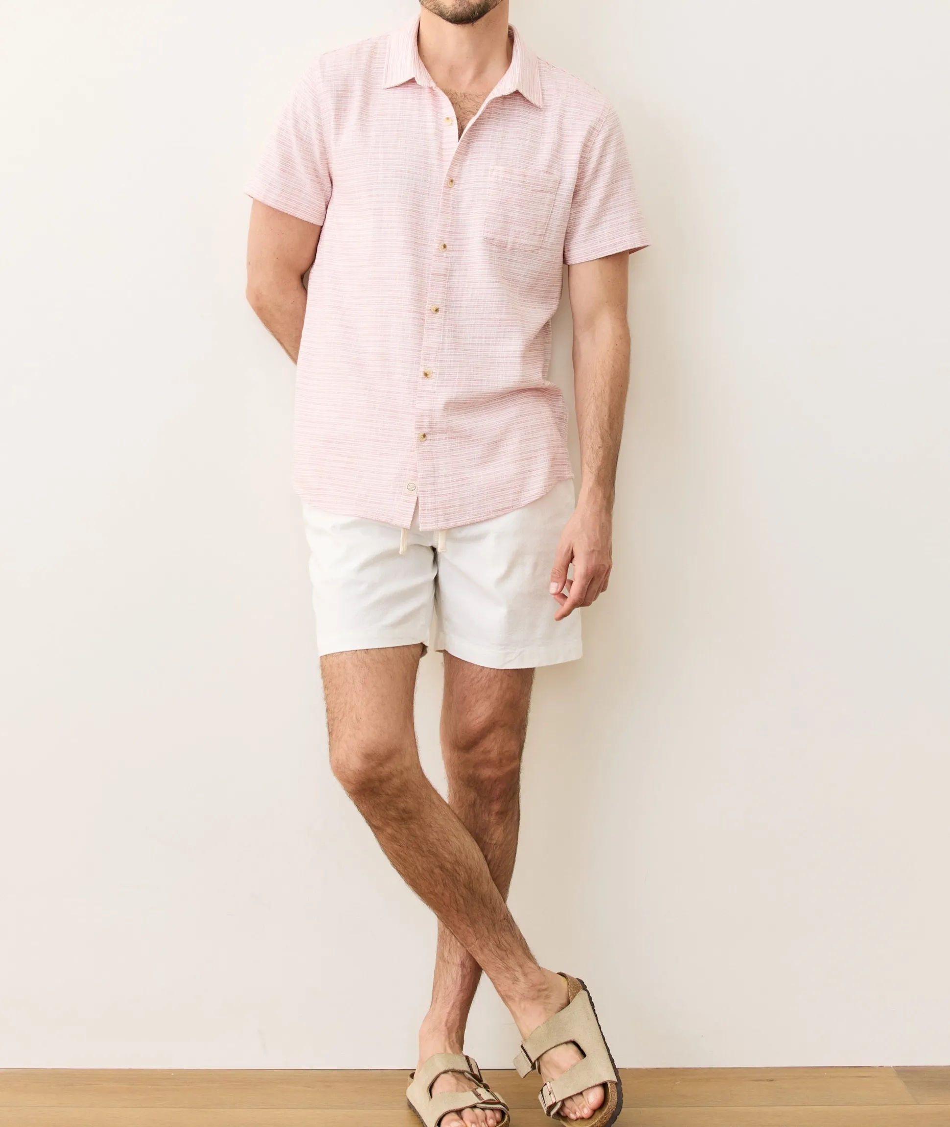 Stretch Selvage Short Sleeve Shirt