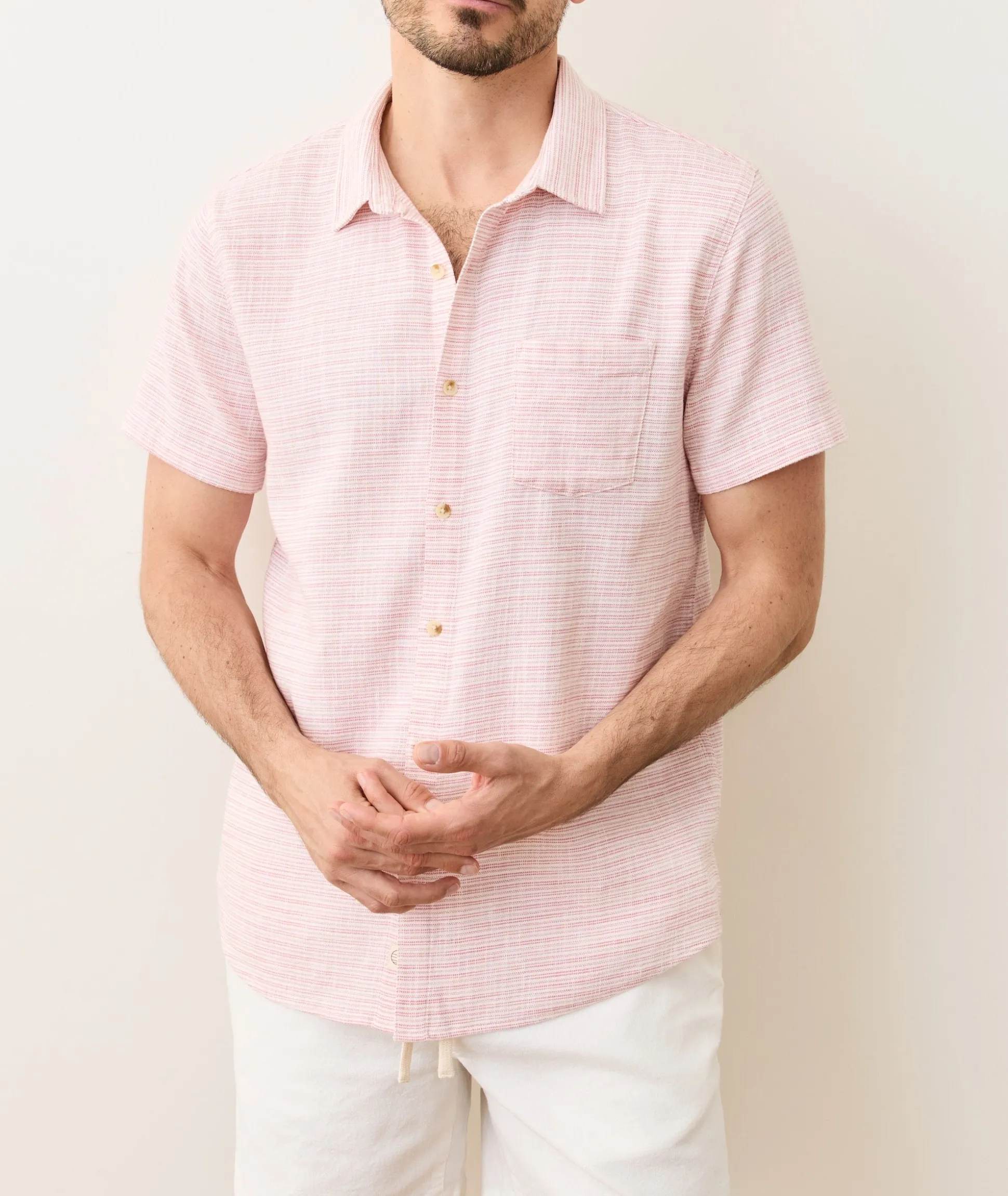 Stretch Selvage Short Sleeve Shirt