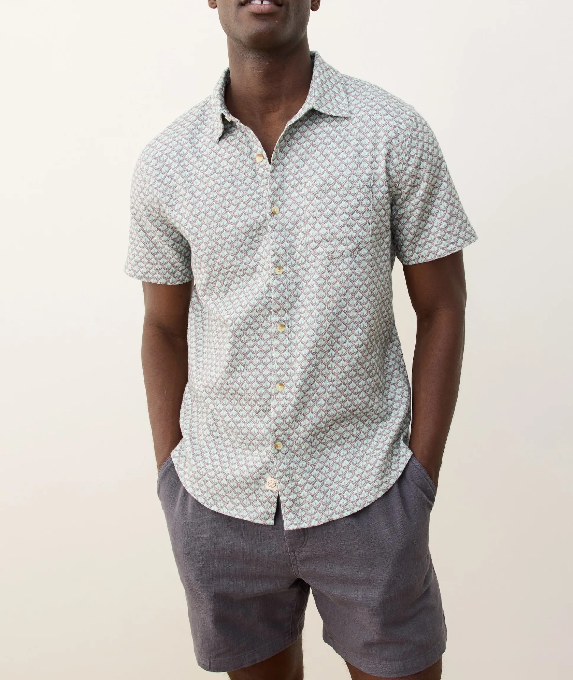 Stretch Selvage Short Sleeve Shirt