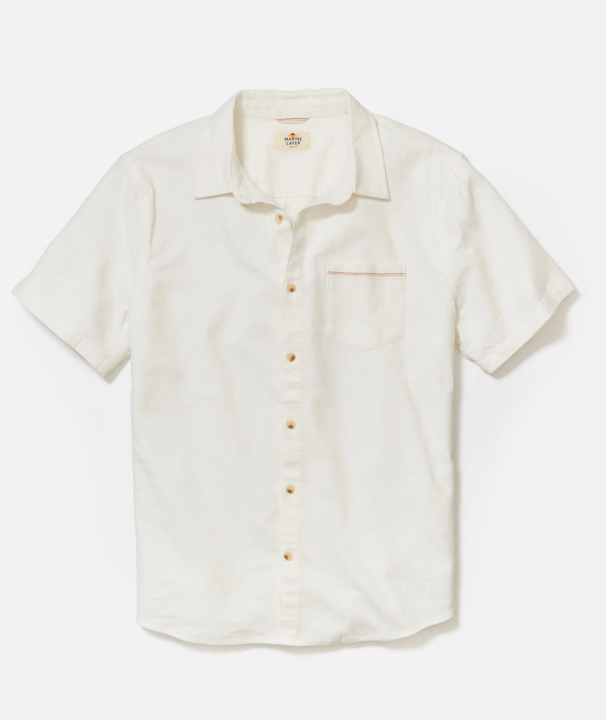 Stretch Selvage Short Sleeve Shirt
