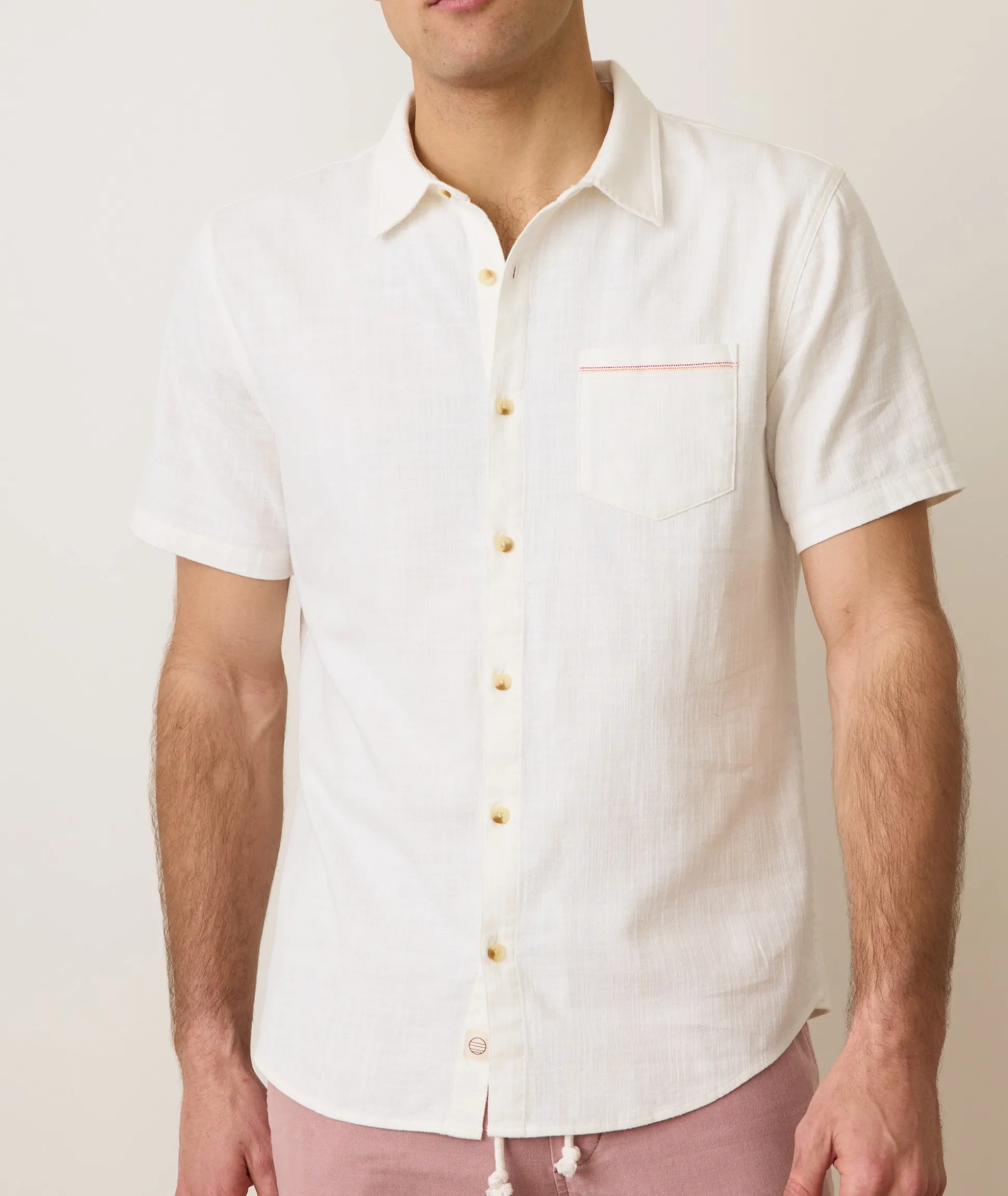 Stretch Selvage Short Sleeve Shirt