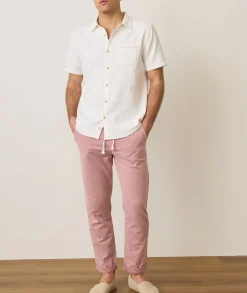 Stretch Selvage Short Sleeve Shirt