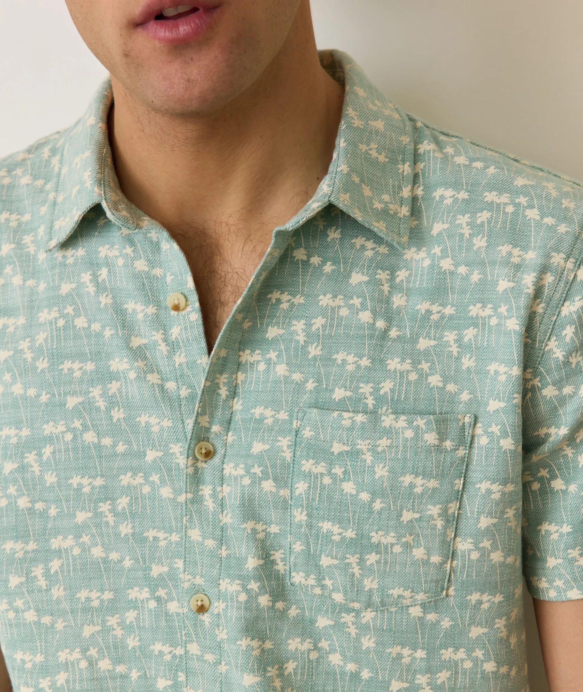 Stretch Selvage Short Sleeve Shirt