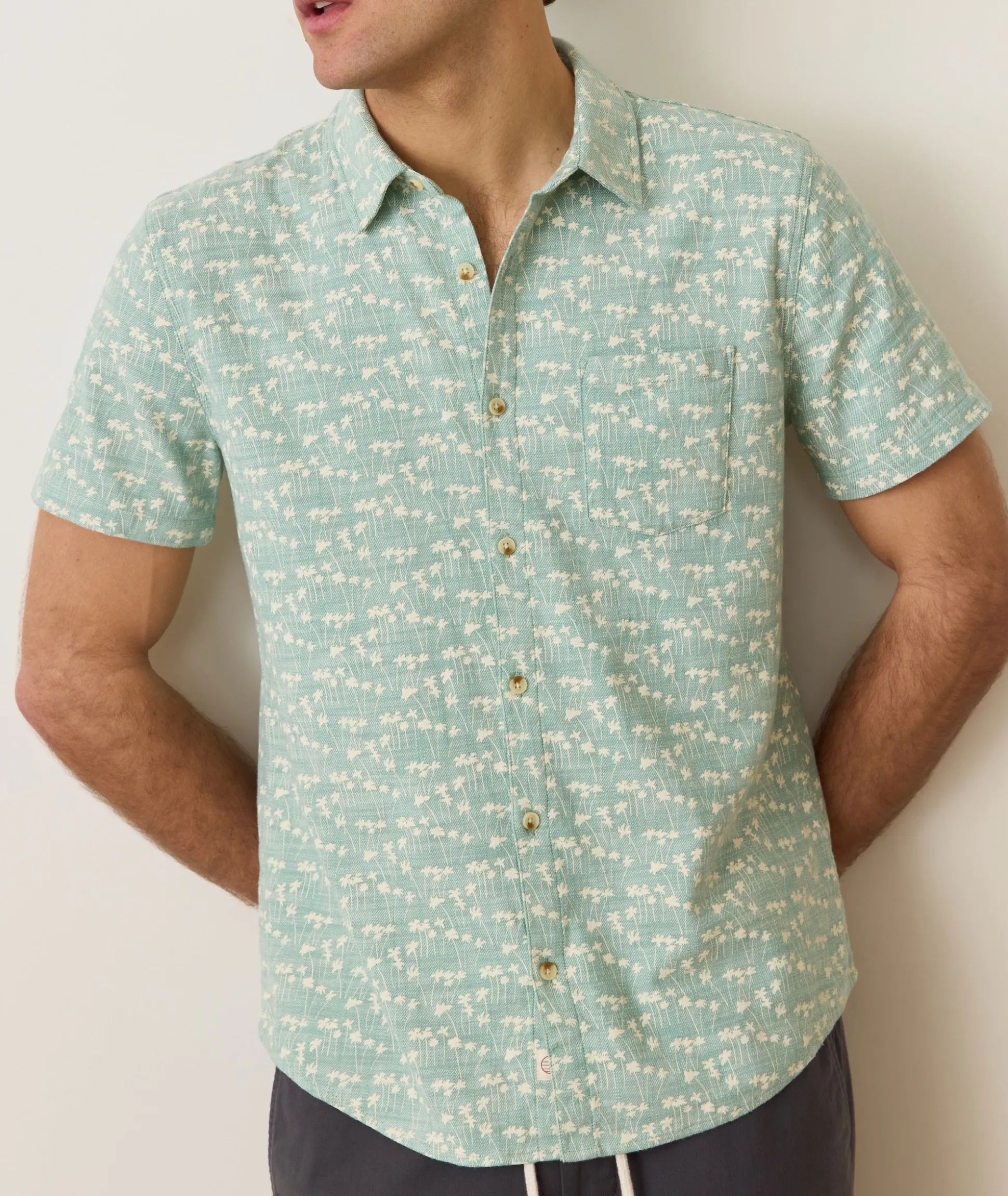 Stretch Selvage Short Sleeve Shirt