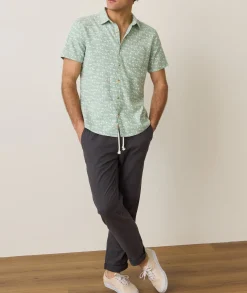 Stretch Selvage Short Sleeve Shirt