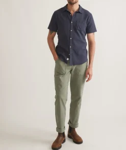 Stretch Selvage Short Sleeve Shirt