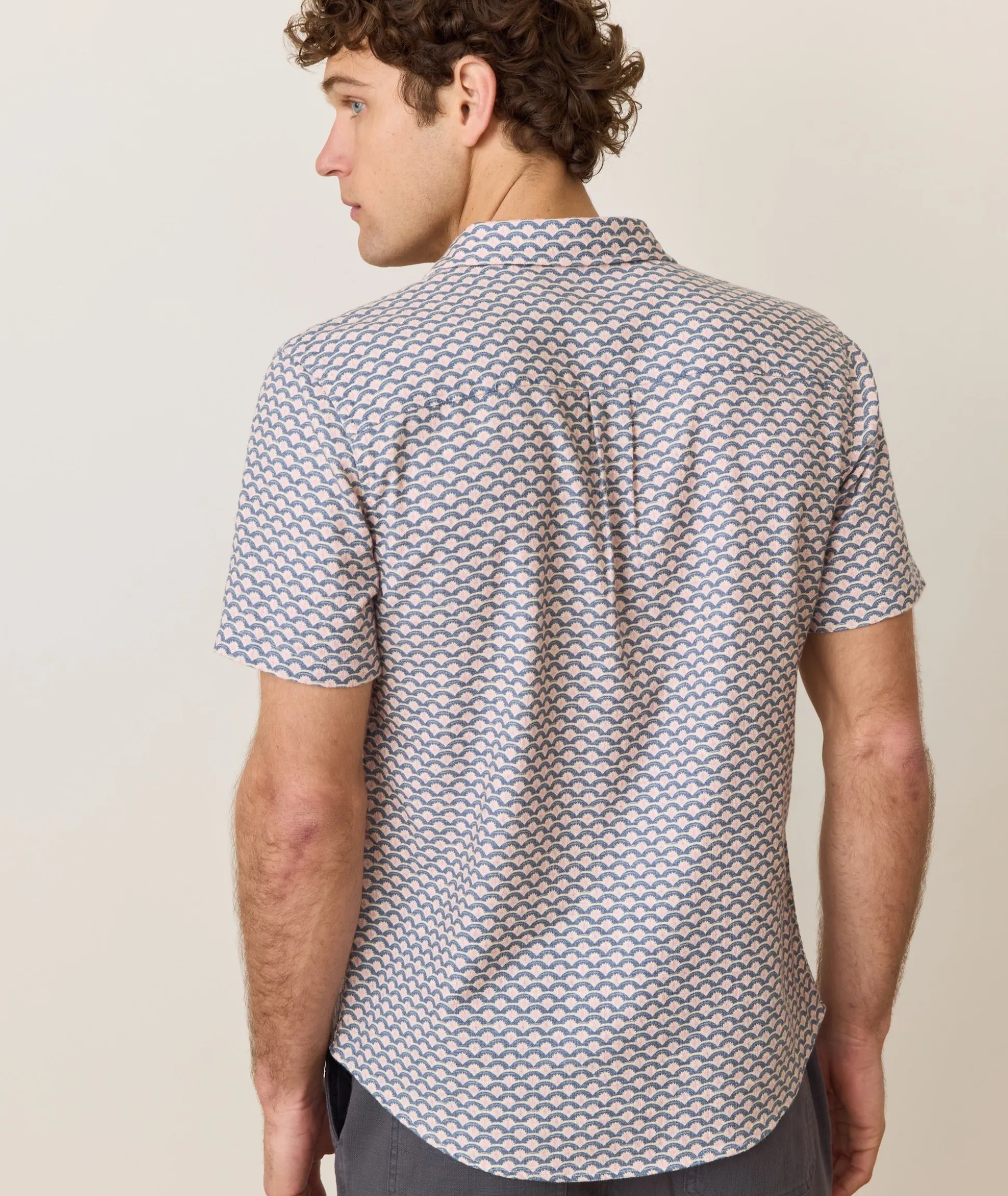 Stretch Selvage Short Sleeve Shirt
