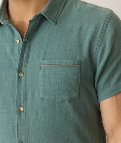 Stretch Selvage Short Sleeve Shirt