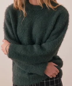 Teddy Eyelash Crewneck Sweater