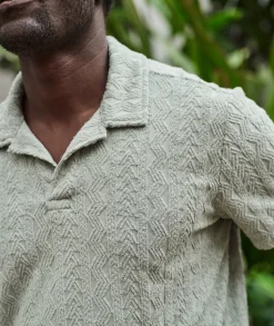 Textured Terry Polo