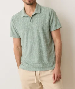 Textured Terry Polo
