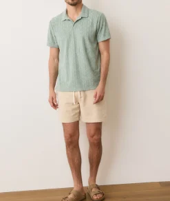 Textured Terry Polo