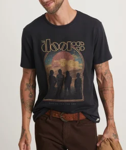 The Doors Unisex Tee in Faded Black