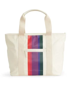 Tote in Natural/Bold Multi Stripe