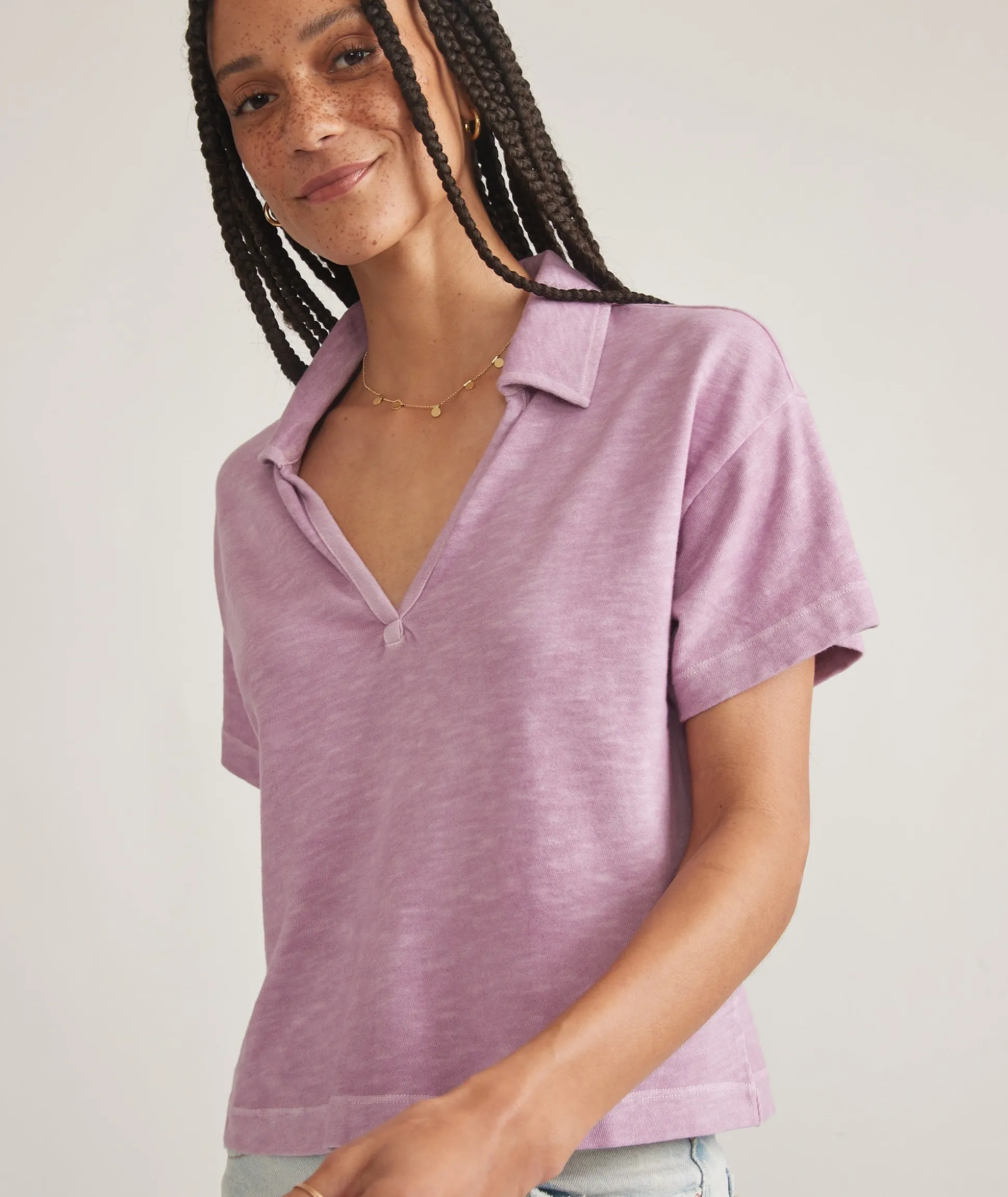 Vintage Slub Polo Tee