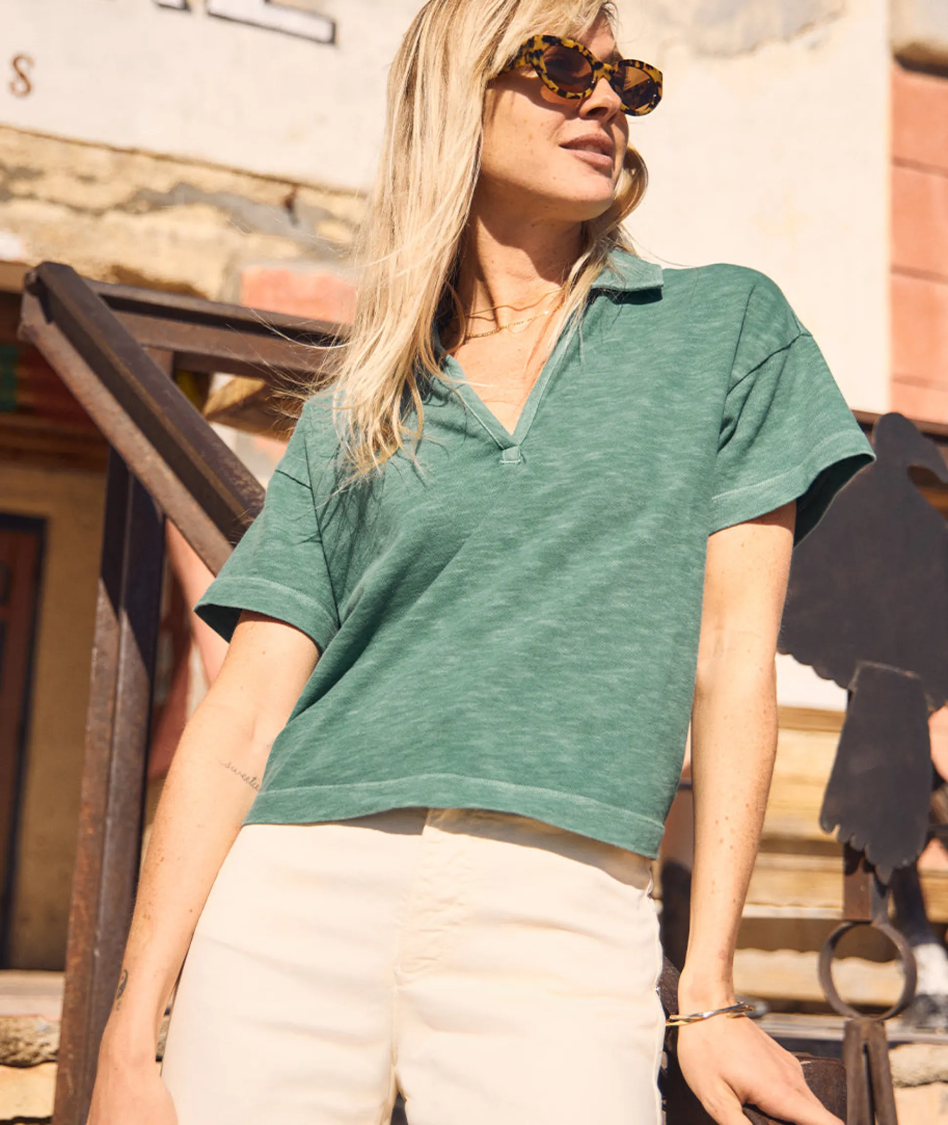 Vintage Slub Polo Tee